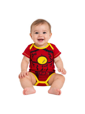 Marvel Iron Man Baby One-Piece Bodysuit Red Yellow Size 6–9M
